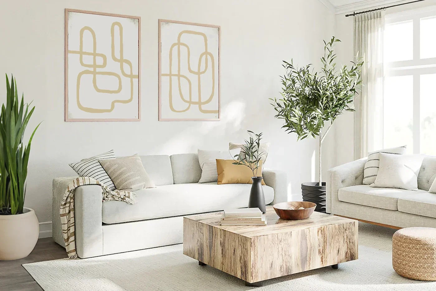 Cómo conseguir una decoración de estilo neutro - Nomadart