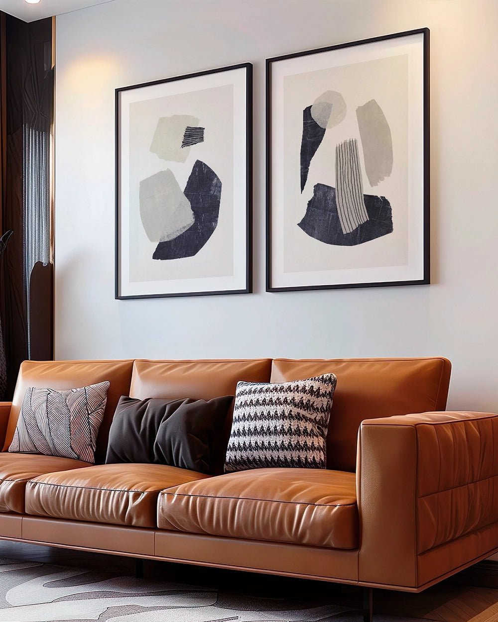 Colección Monochrome Shapes - Nomadart