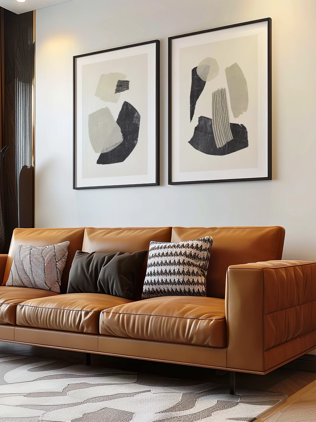 Colección Monochrome Shapes - Nomadart