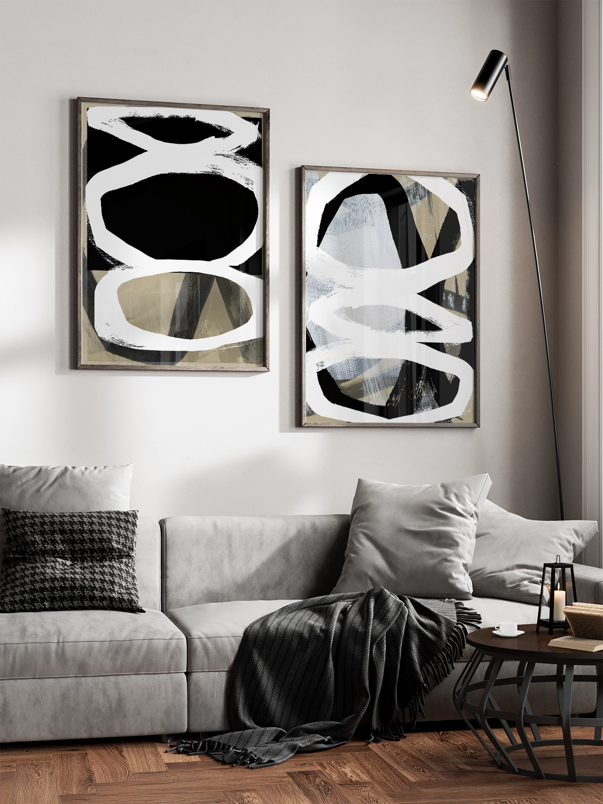 Bold Black on White I