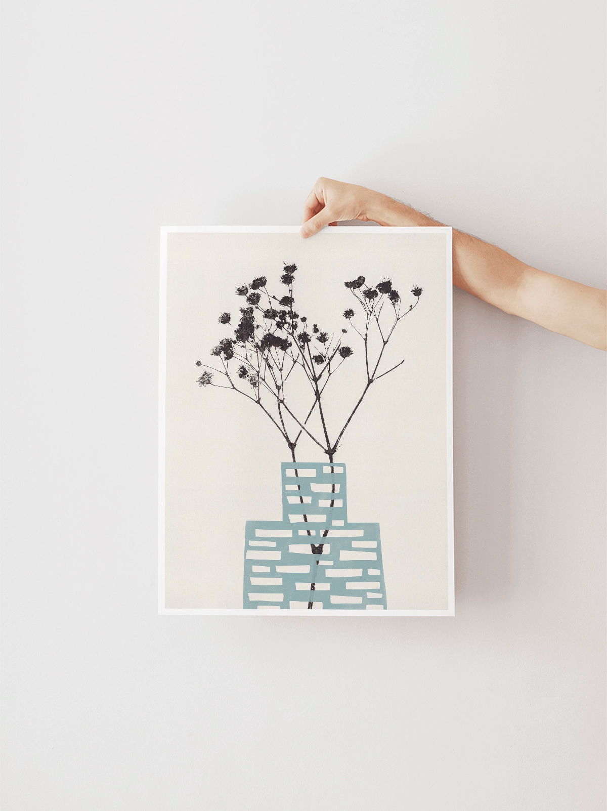 Gypsophila in a Blue Vase