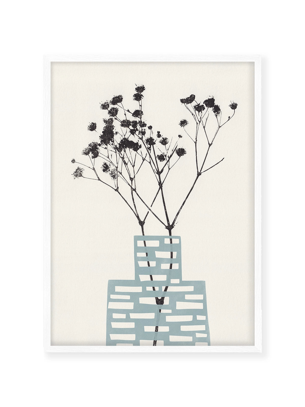 Gypsophila in a Blue Vase