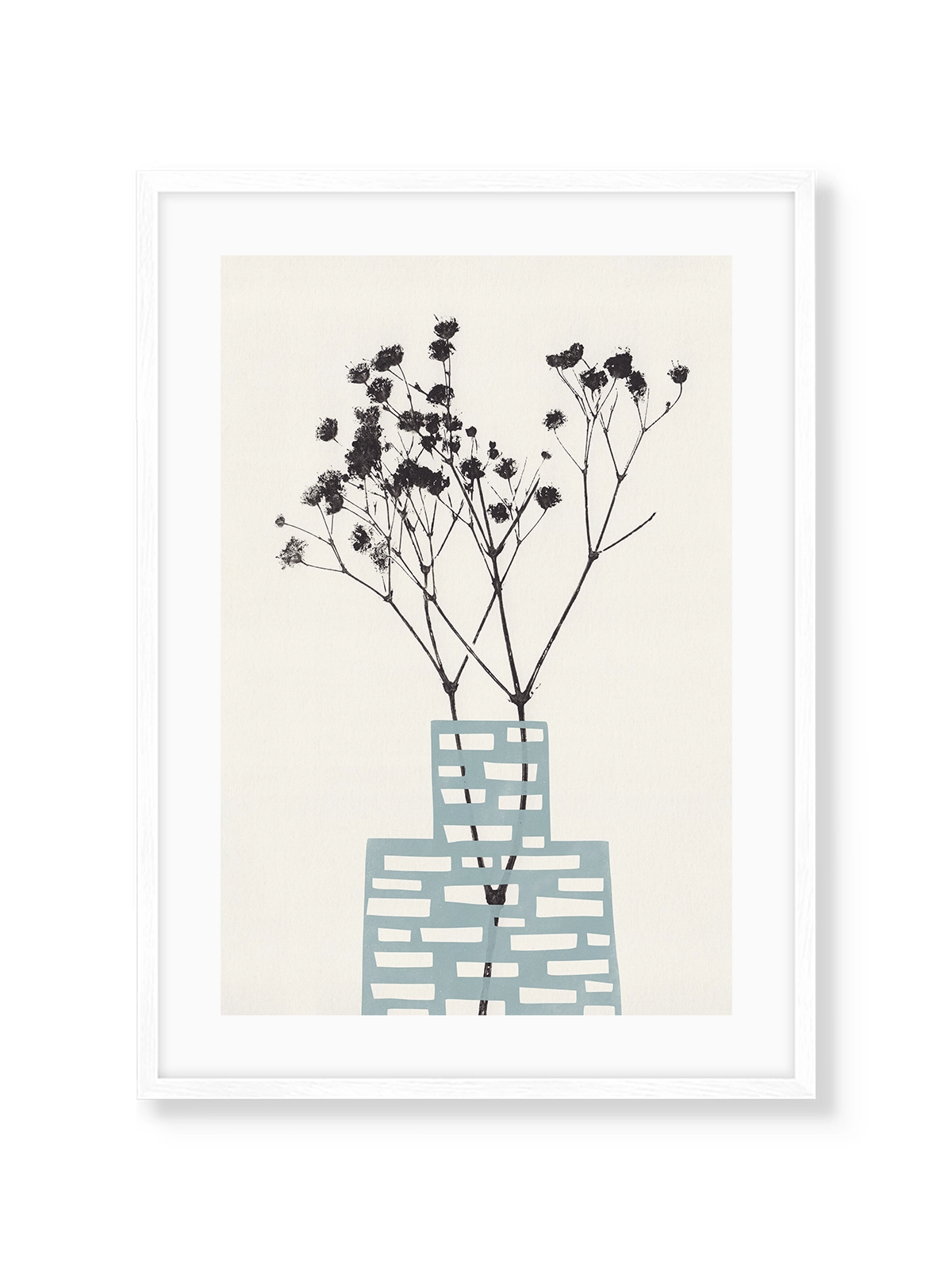 Gypsophila in a Blue Vase