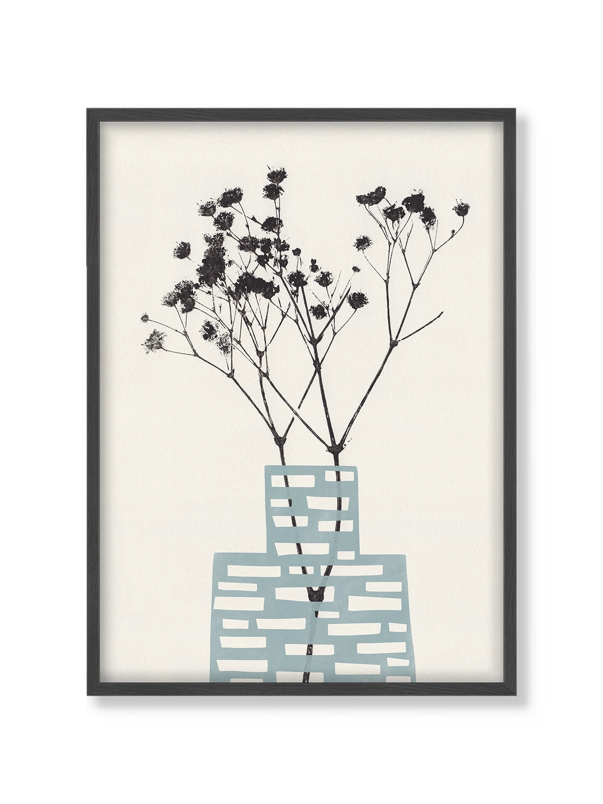 Gypsophila in a Blue Vase