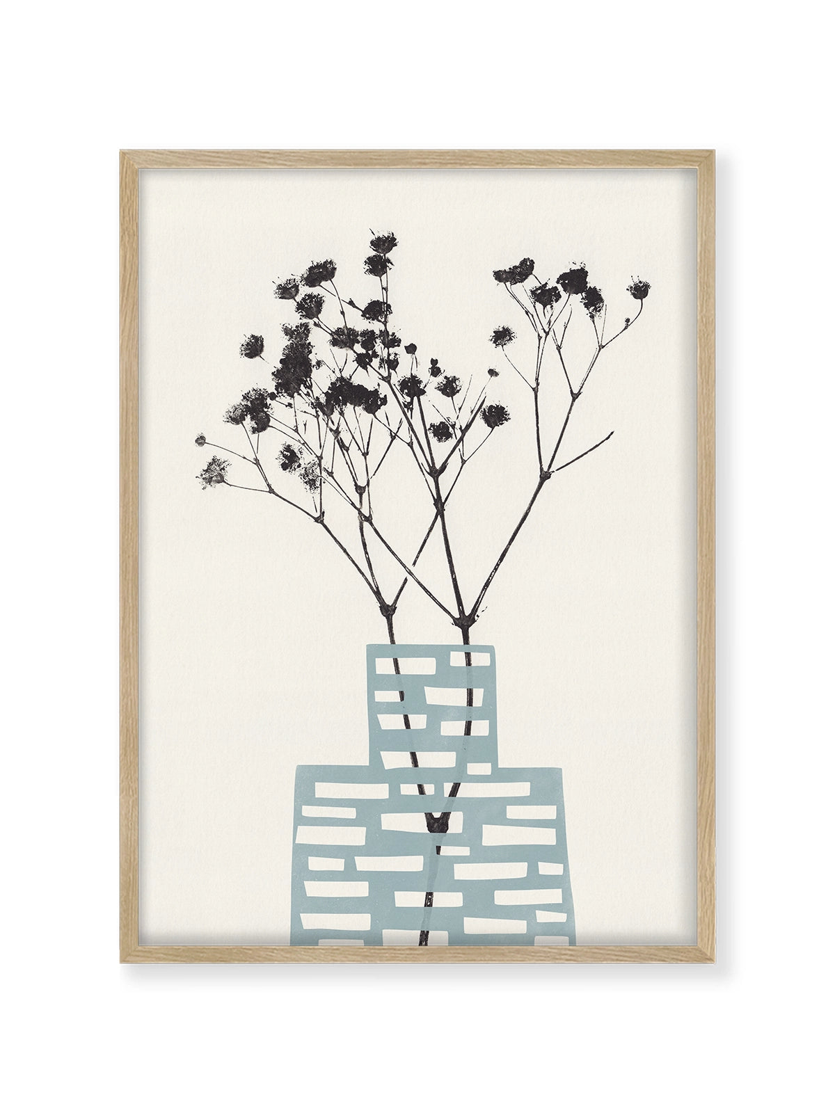 Gypsophila in a Blue Vase