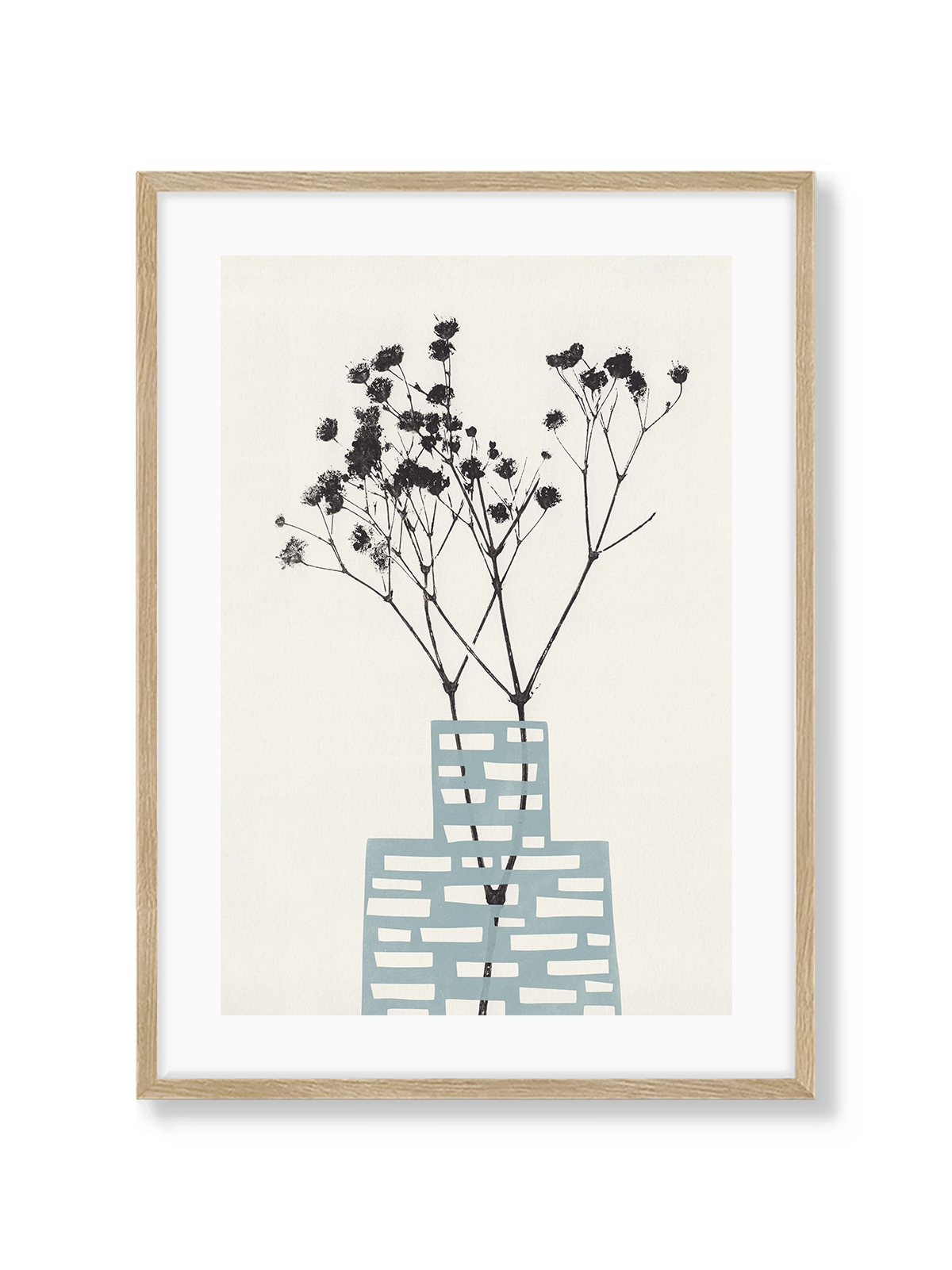 Gypsophila in a Blue Vase