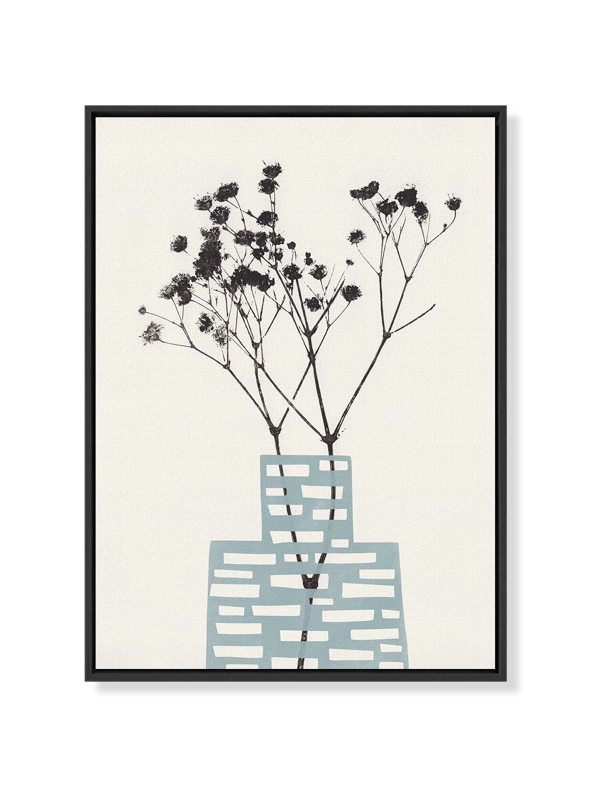 Gypsophila in a Blue Vase
