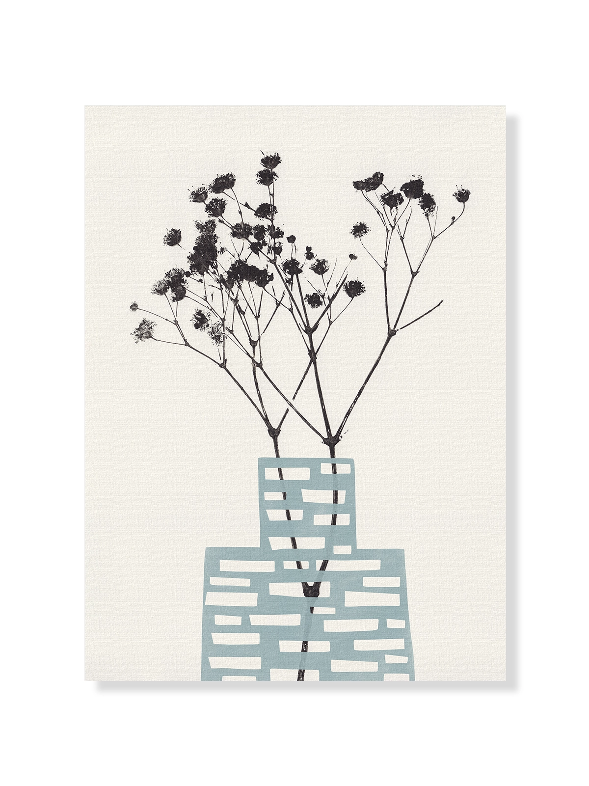 Gypsophila in a Blue Vase