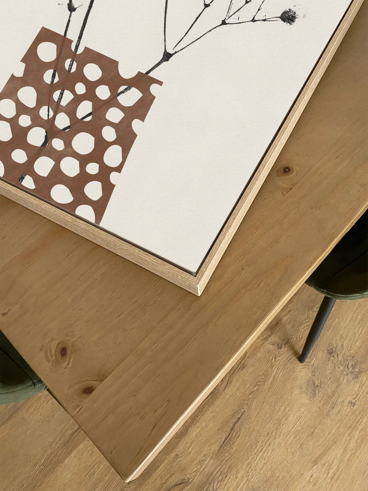 Gypsophila in a Brown Vase