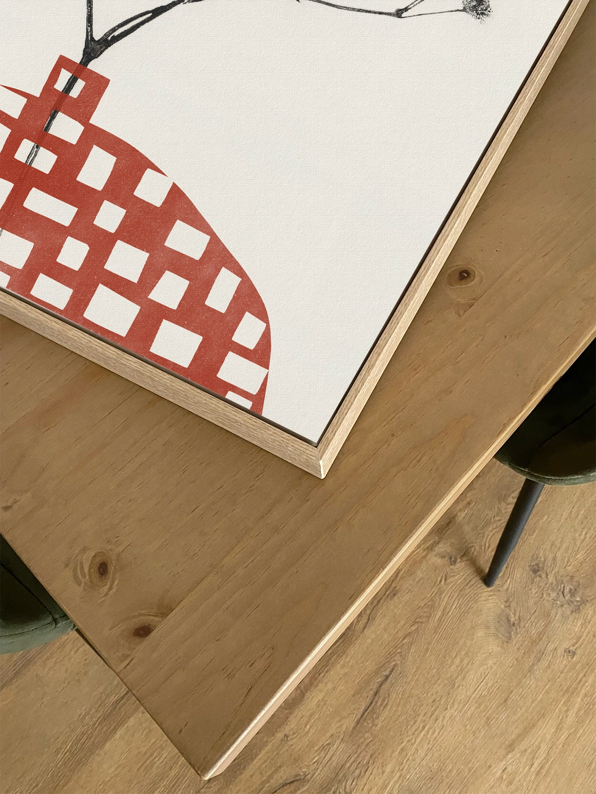 Gypsophila in a Red Vase