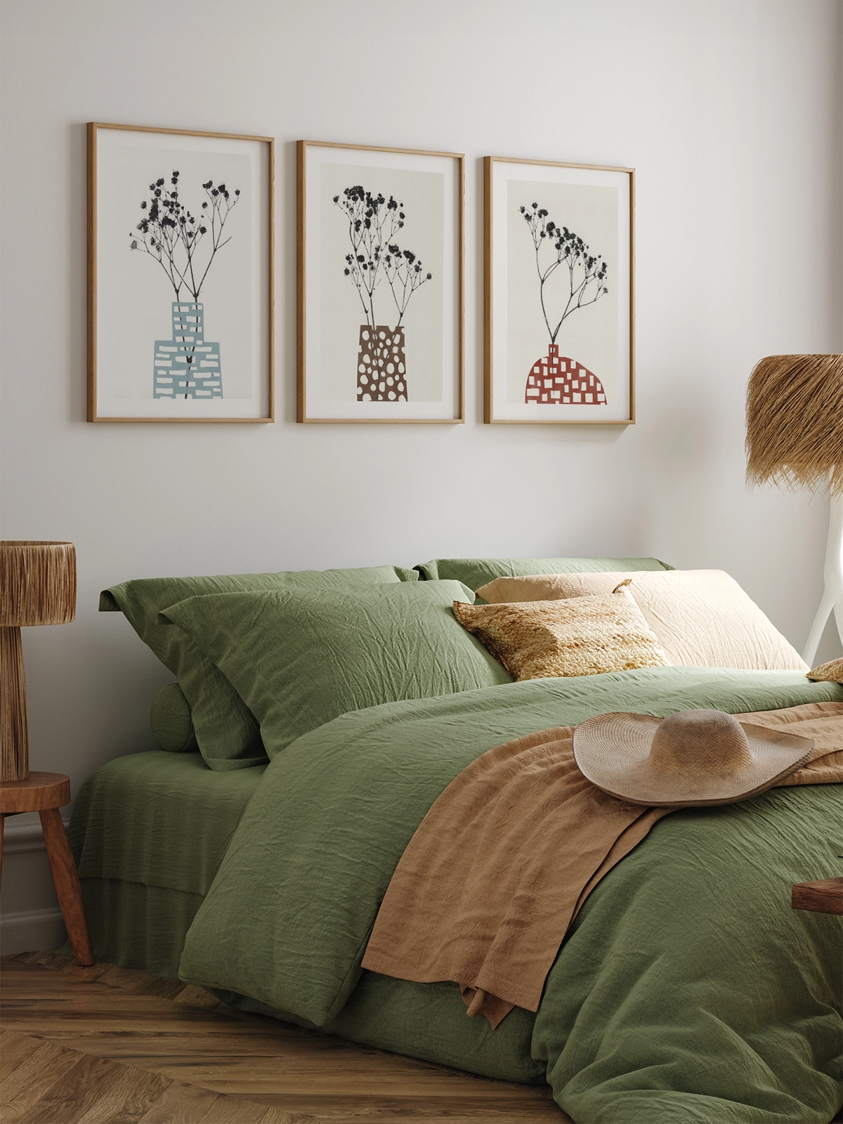 Gypsophila in a Blue Vase