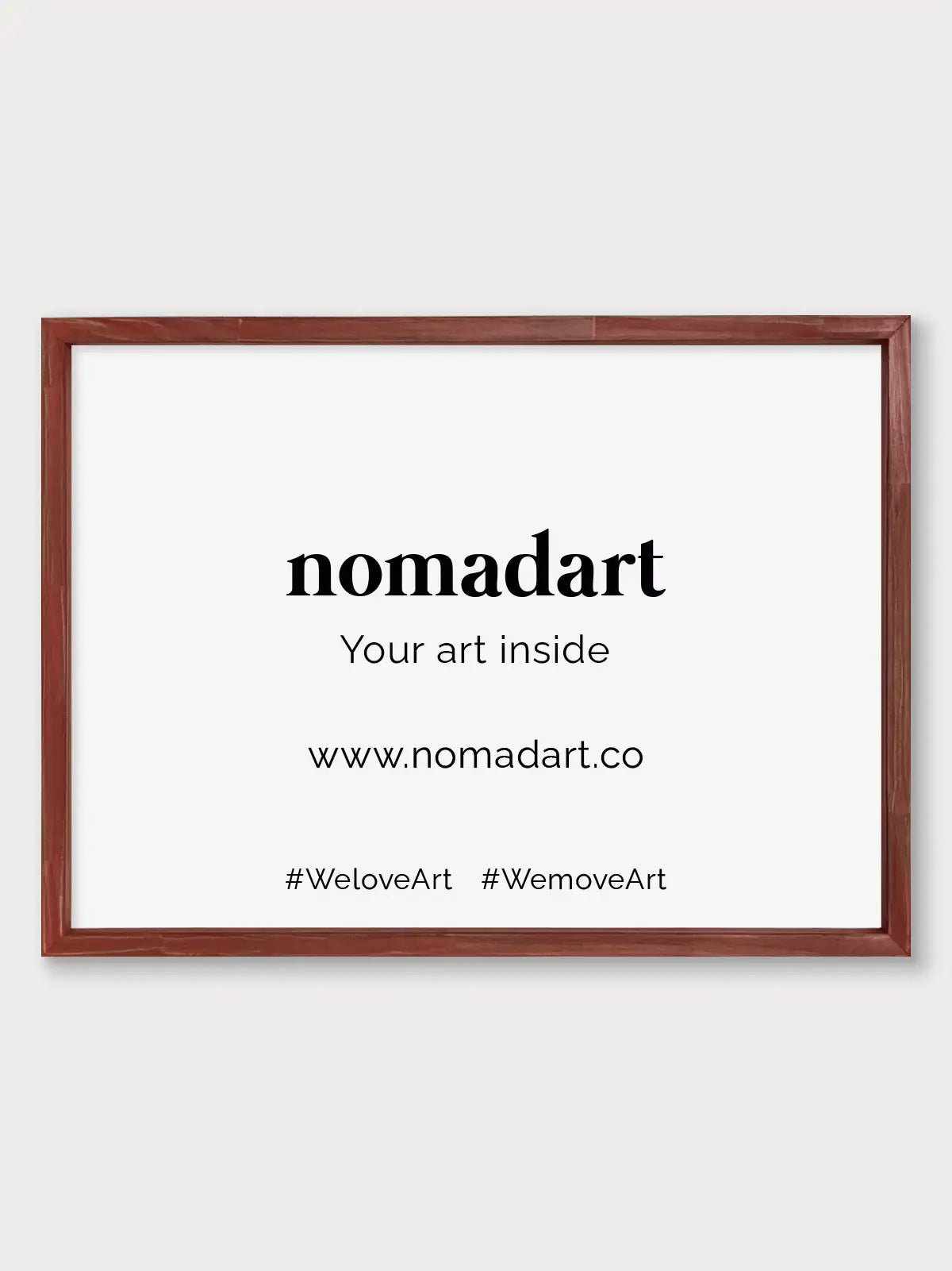 Marco a la tiza Rojo - Nomadart
