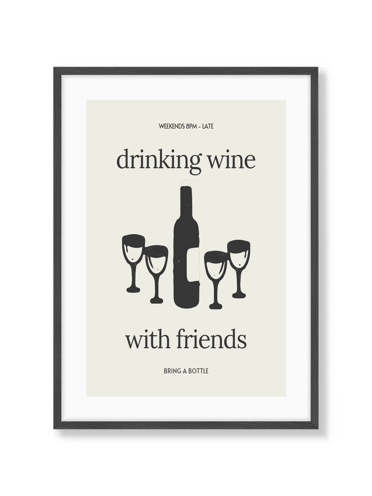 Drinking Wine with Friends