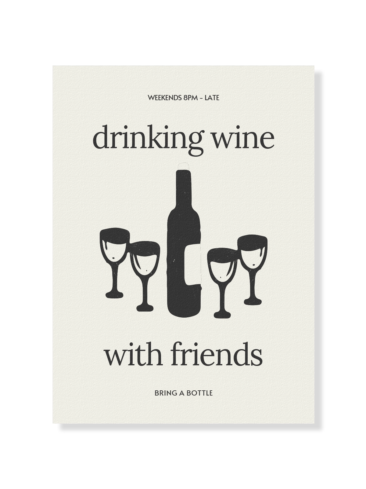 Drinking Wine with Friends