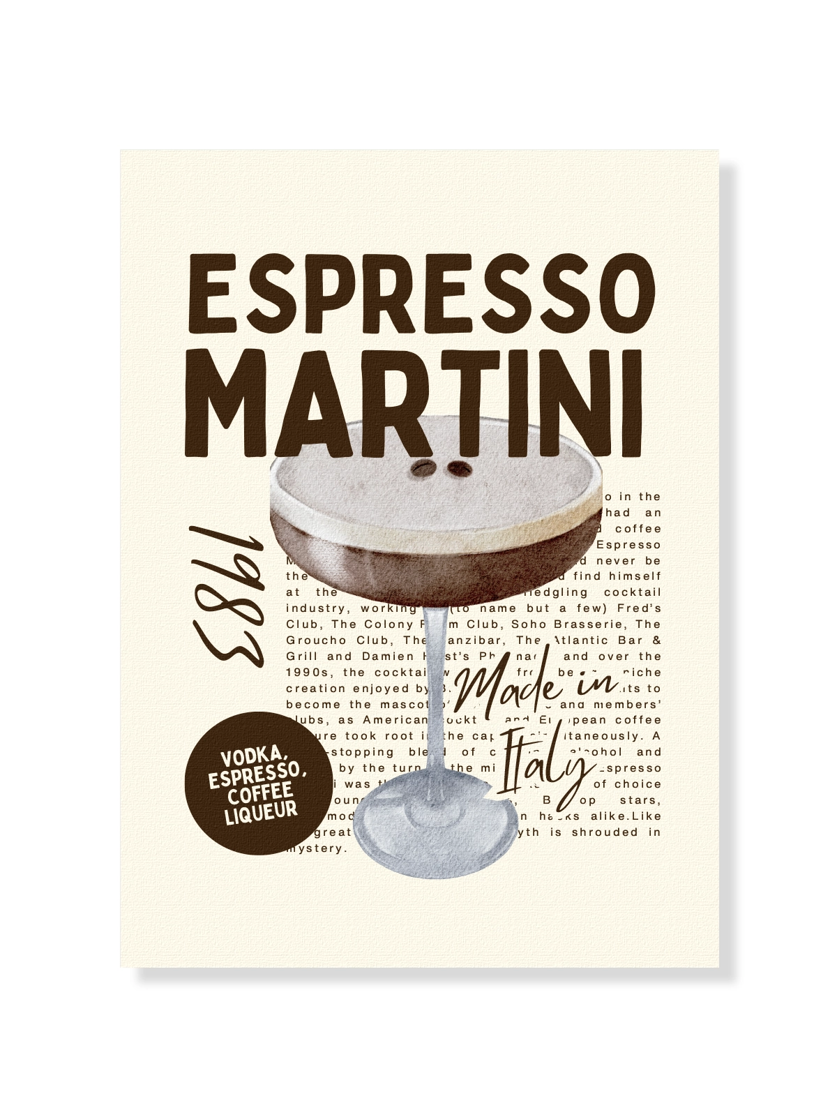 Espresso Martini Retro