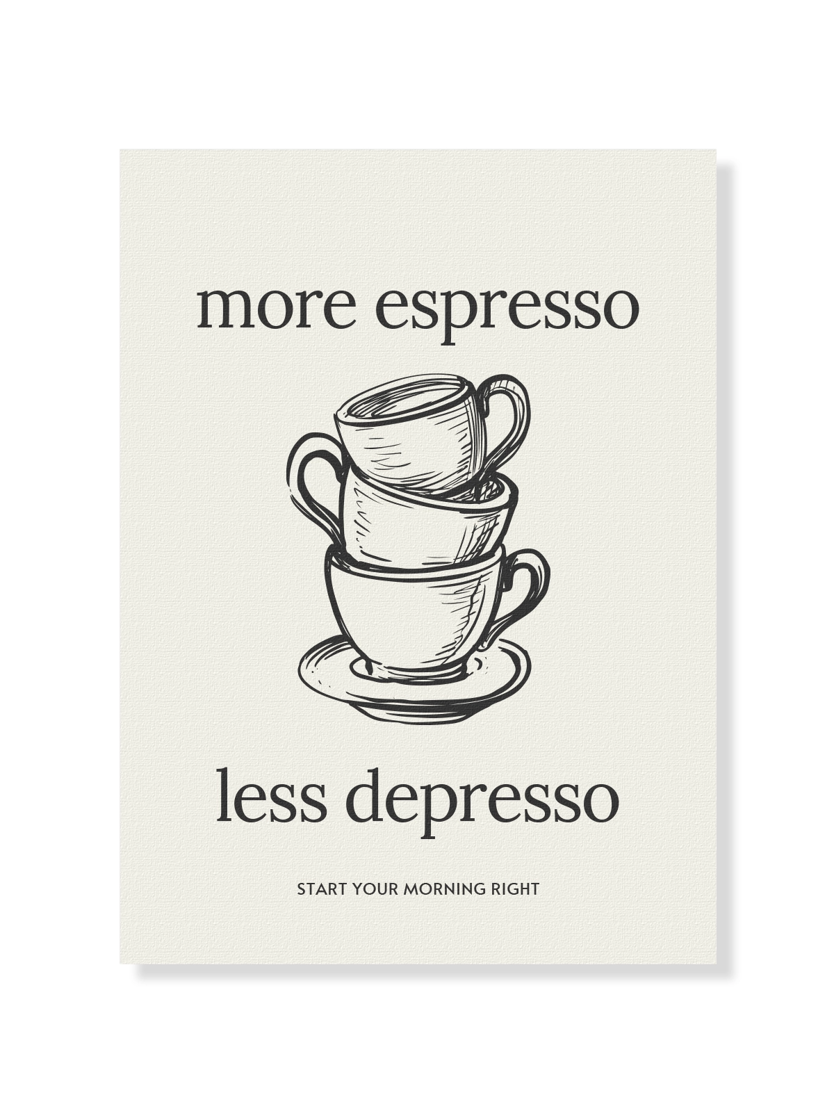 More Espresso, Less Depresso