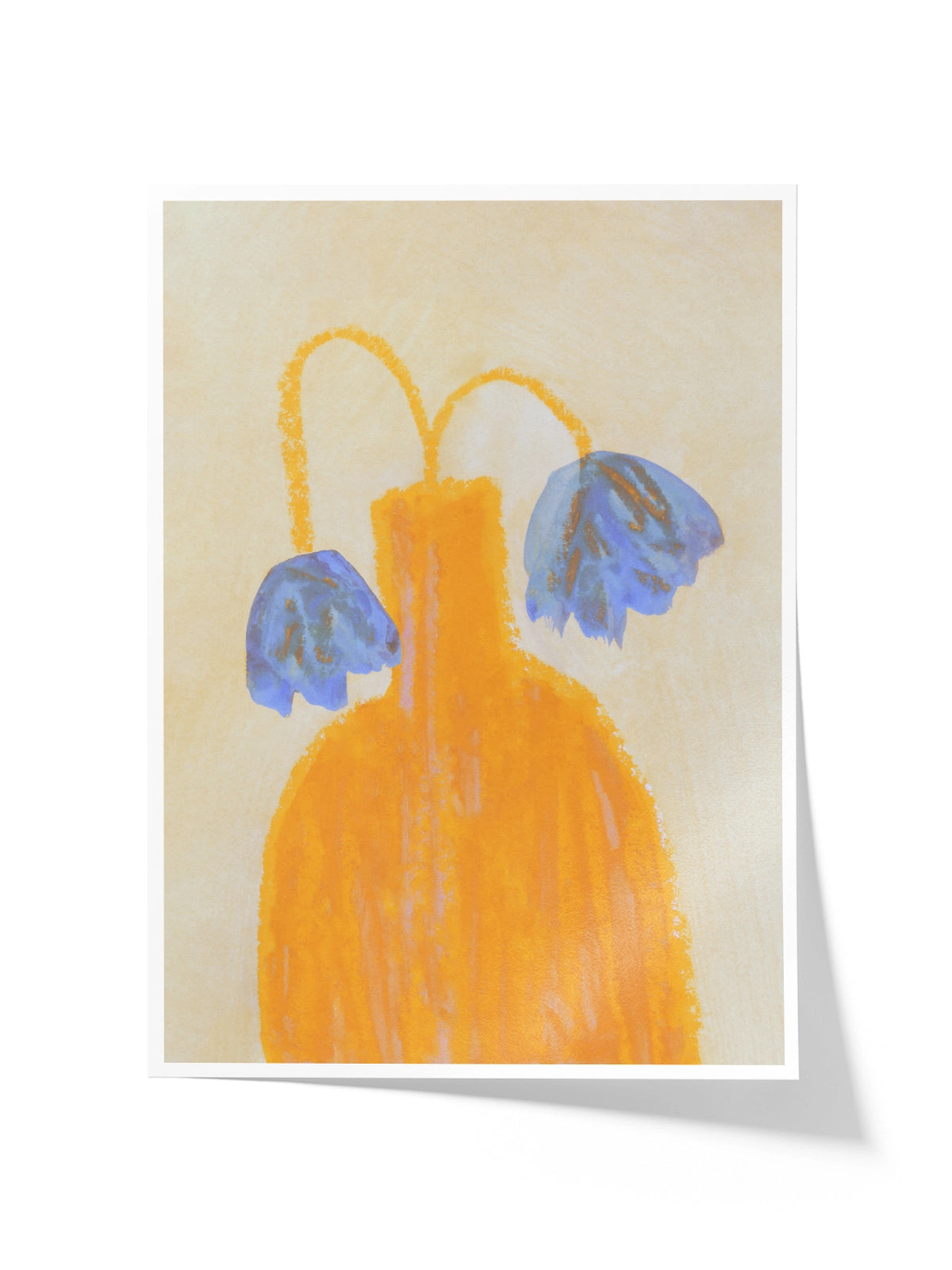 Still Life with a Vase and Two Flowers