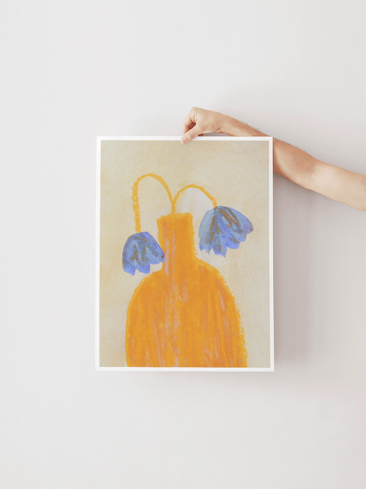 Still Life with a Vase and Two Flowers