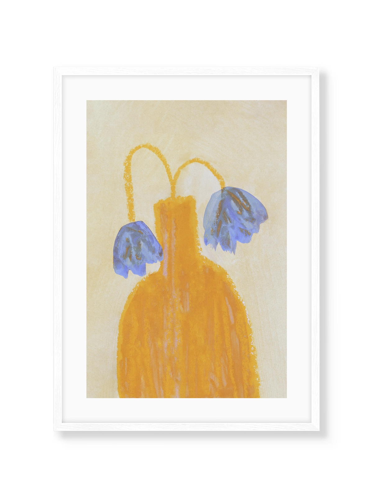 Still Life with a Vase and Two Flowers