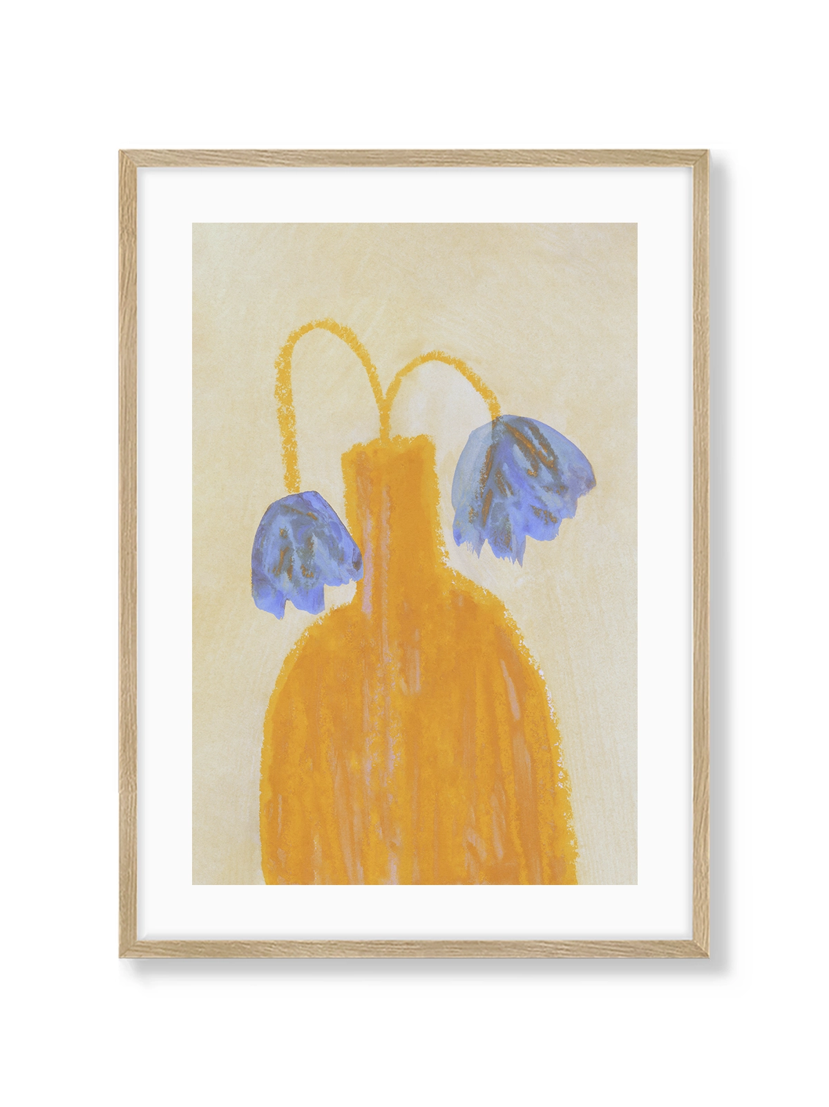 Still Life with a Vase and Two Flowers