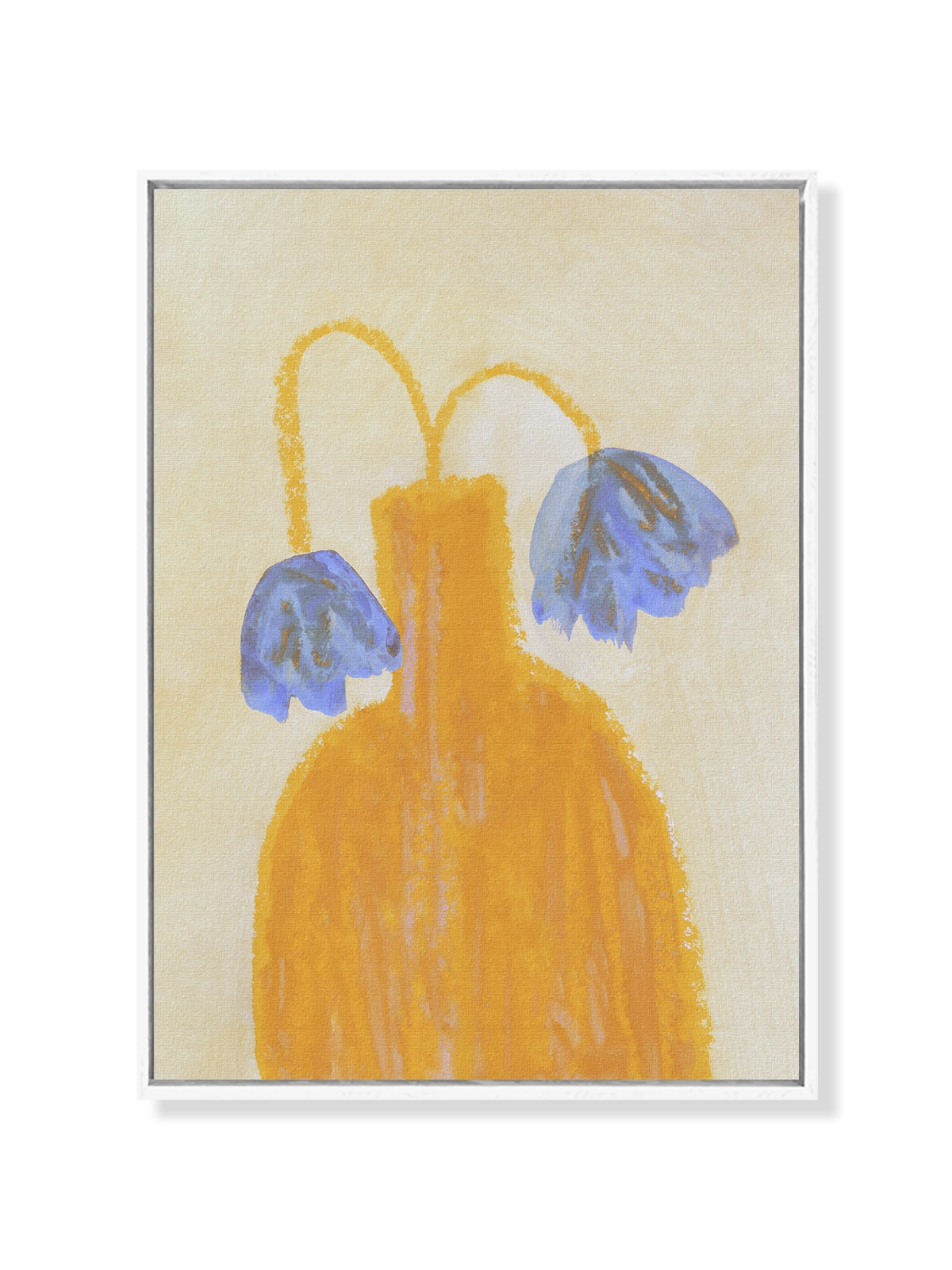 Still Life with a Vase and Two Flowers
