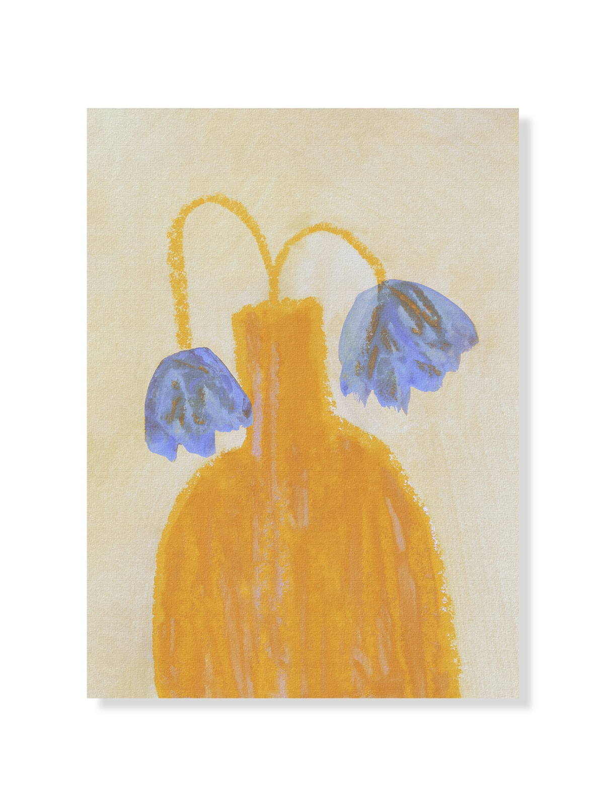 Still Life with a Vase and Two Flowers