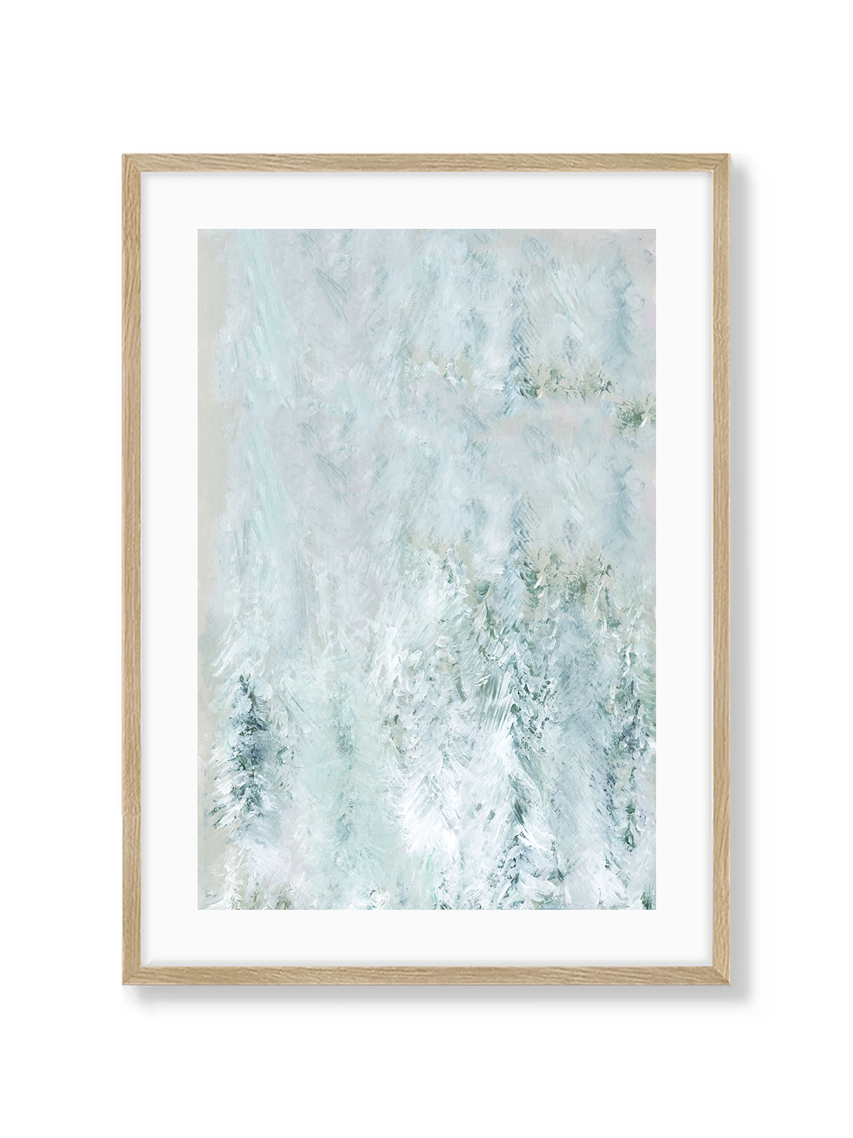 Winter White Forest Scene I
