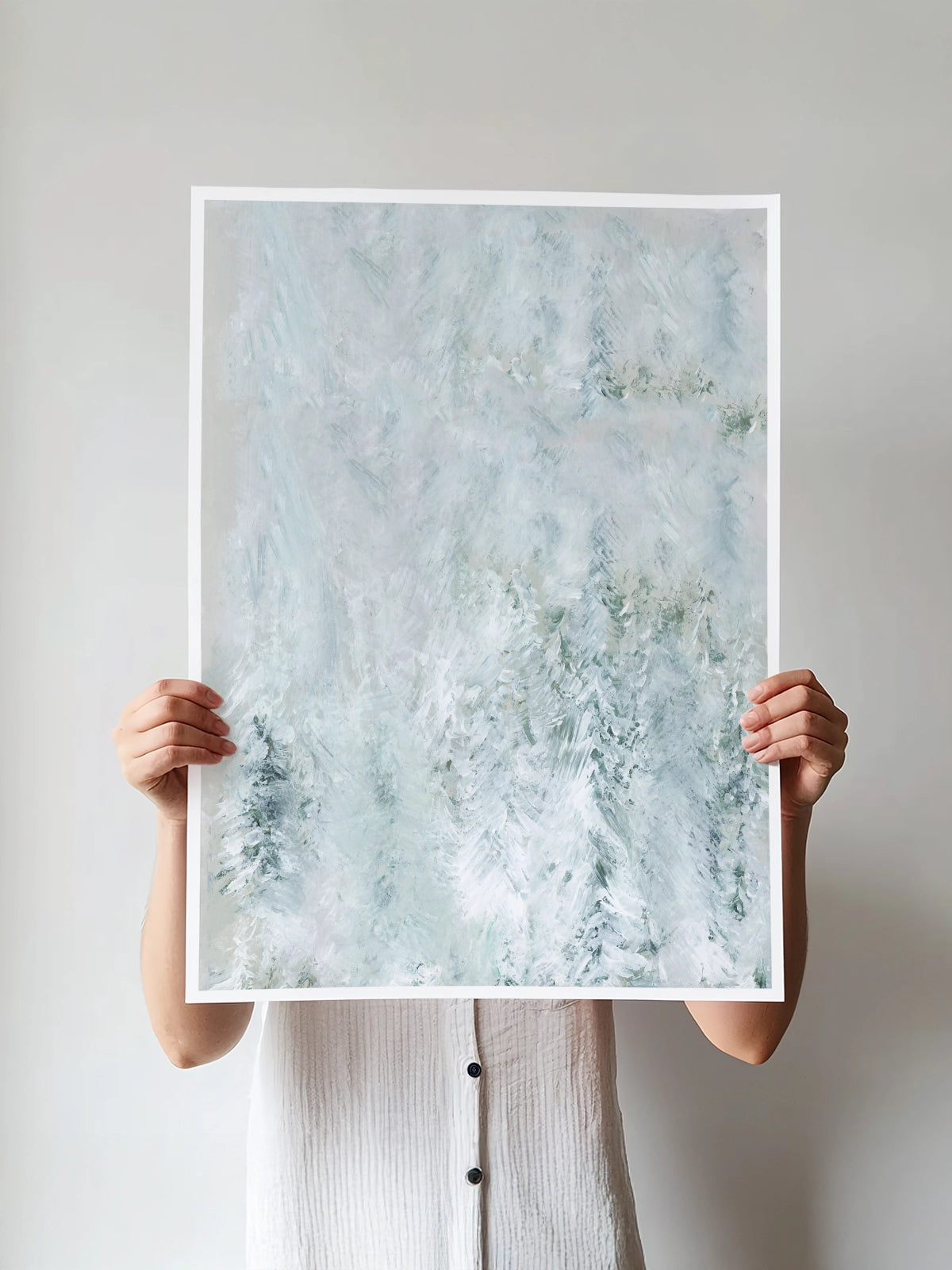 Winter White Forest Scene I