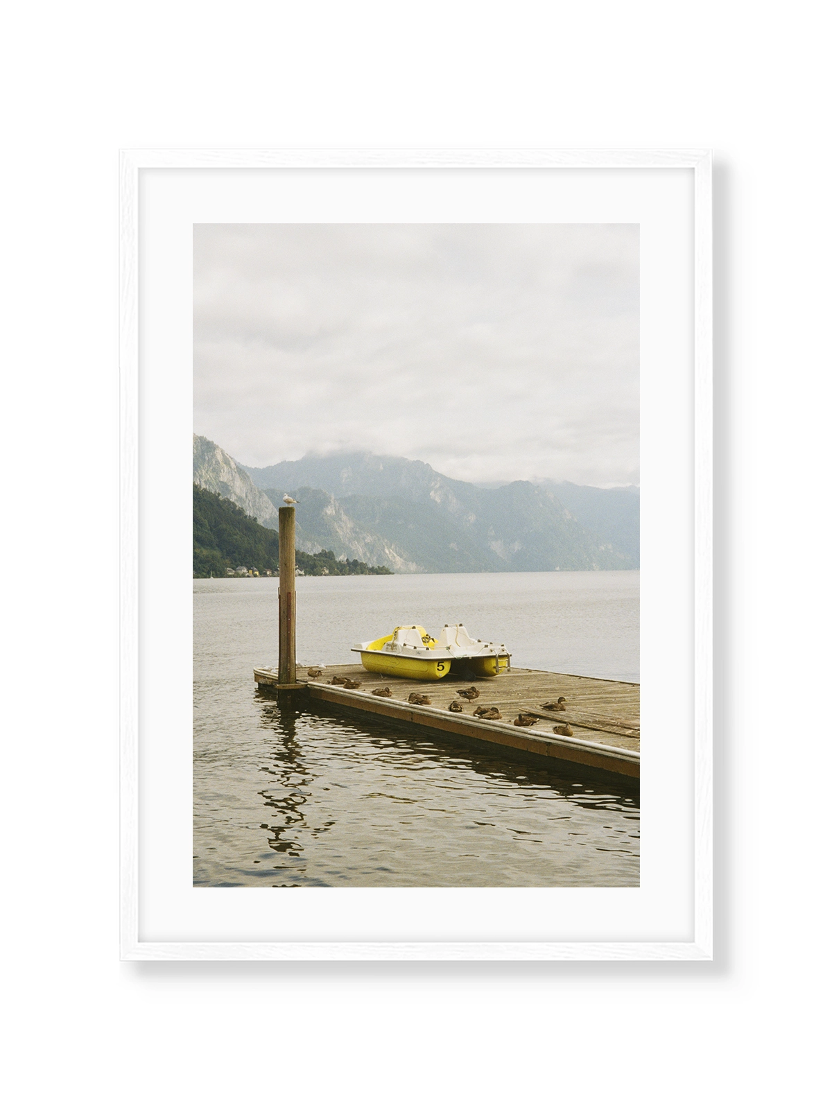 Yellow Boat at the Lake