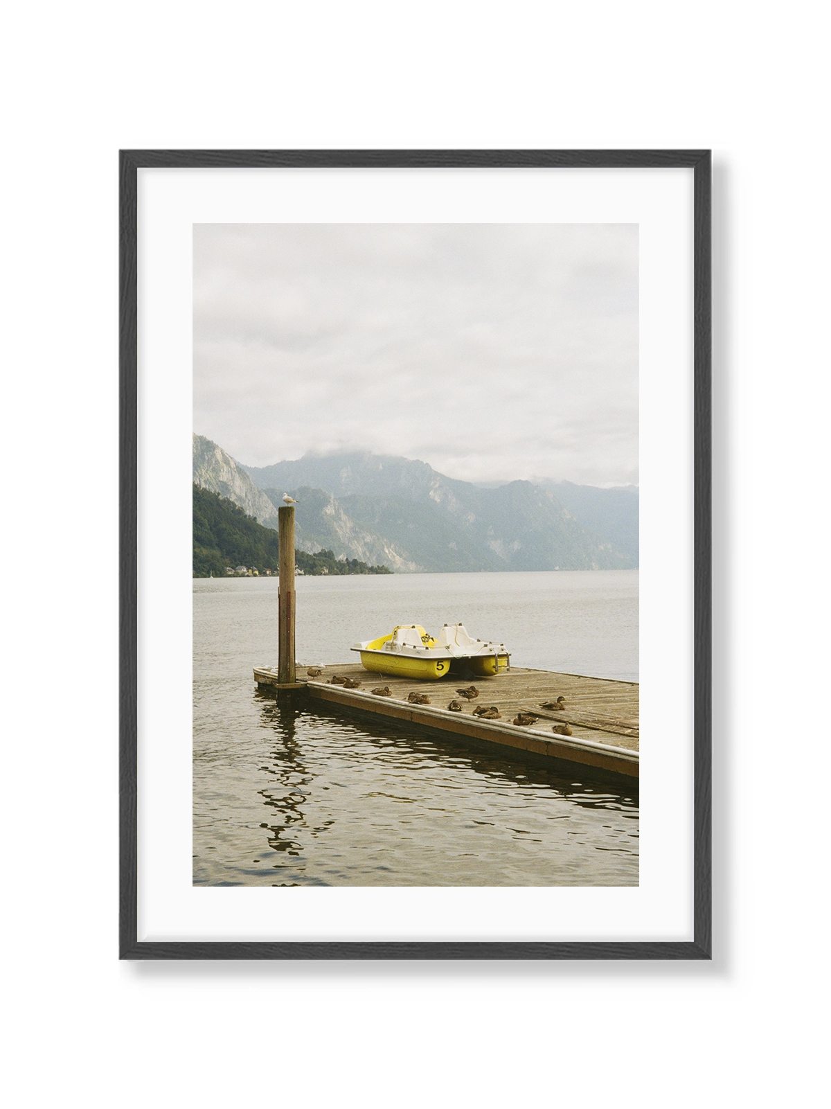 Yellow Boat at the Lake