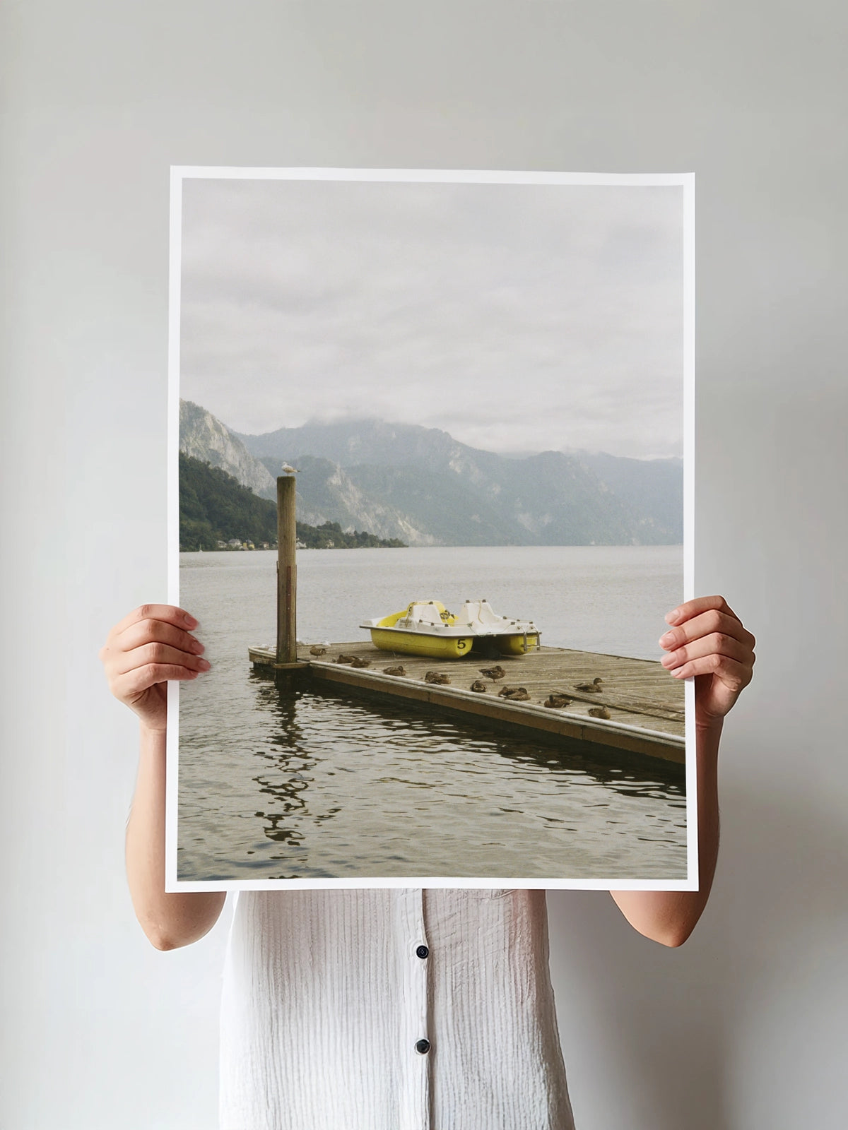 Yellow Boat at the Lake