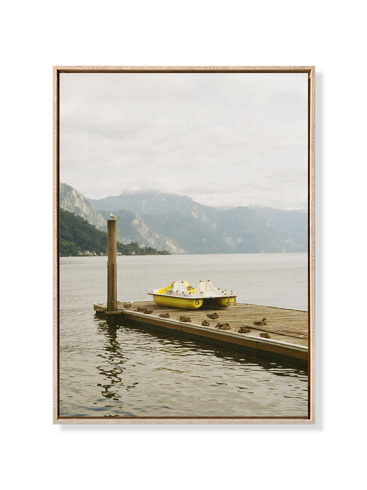 Yellow Boat at the Lake