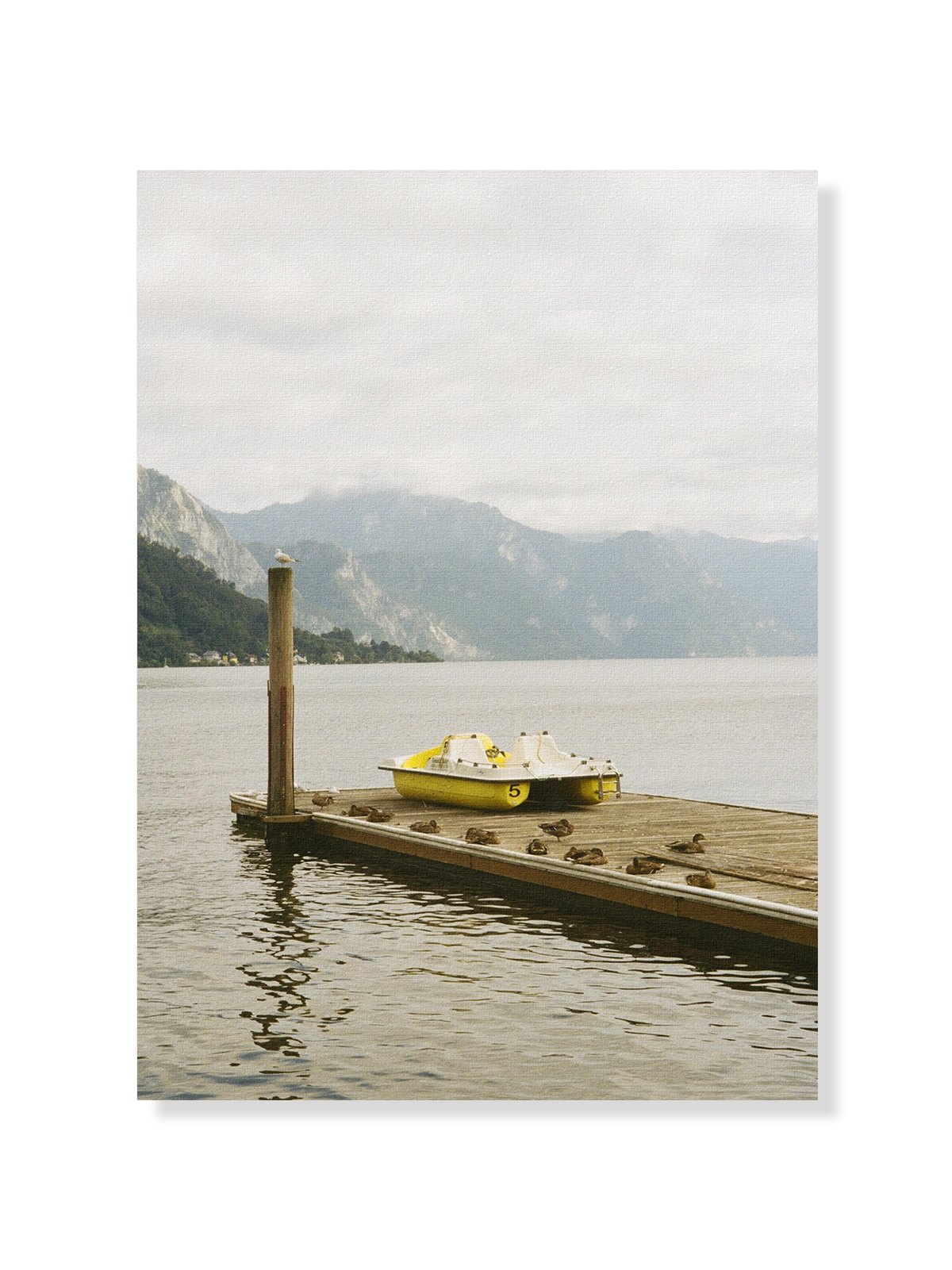 Yellow Boat at the Lake