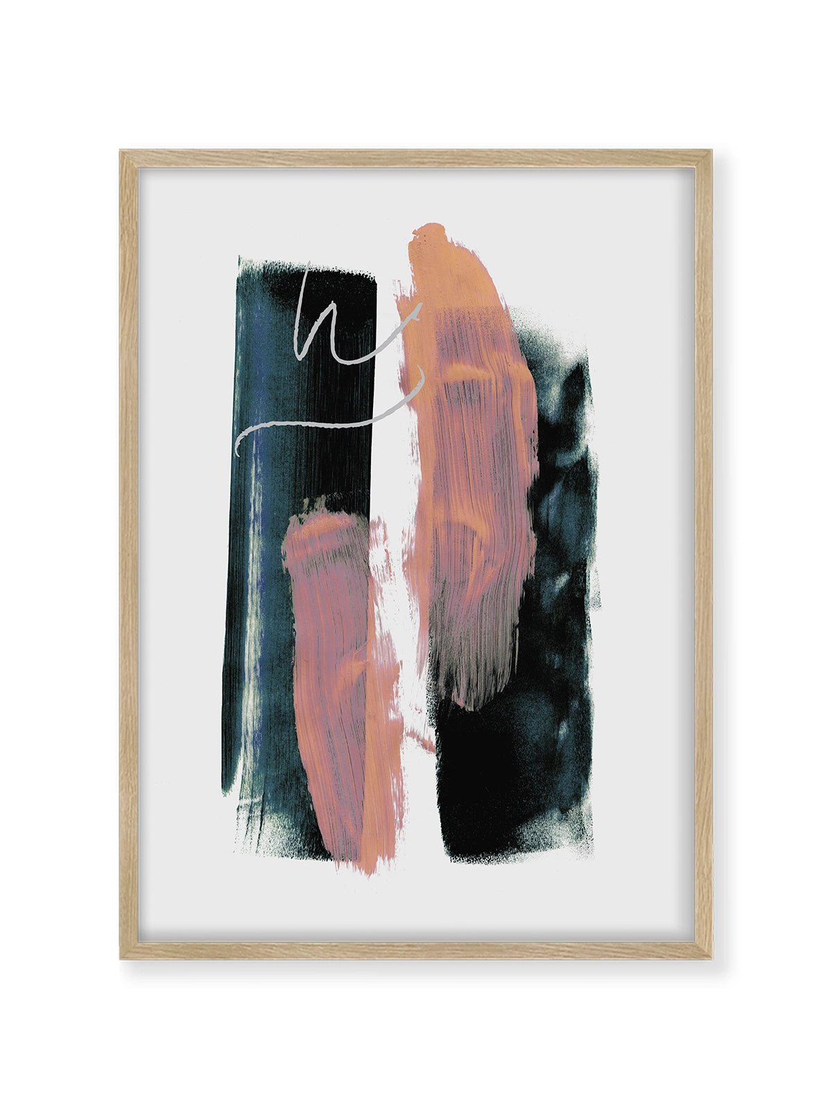 Abstract Brush Strokes 3X - Lámina de Mareike Böhmer - Decora tu casa en Nomadart