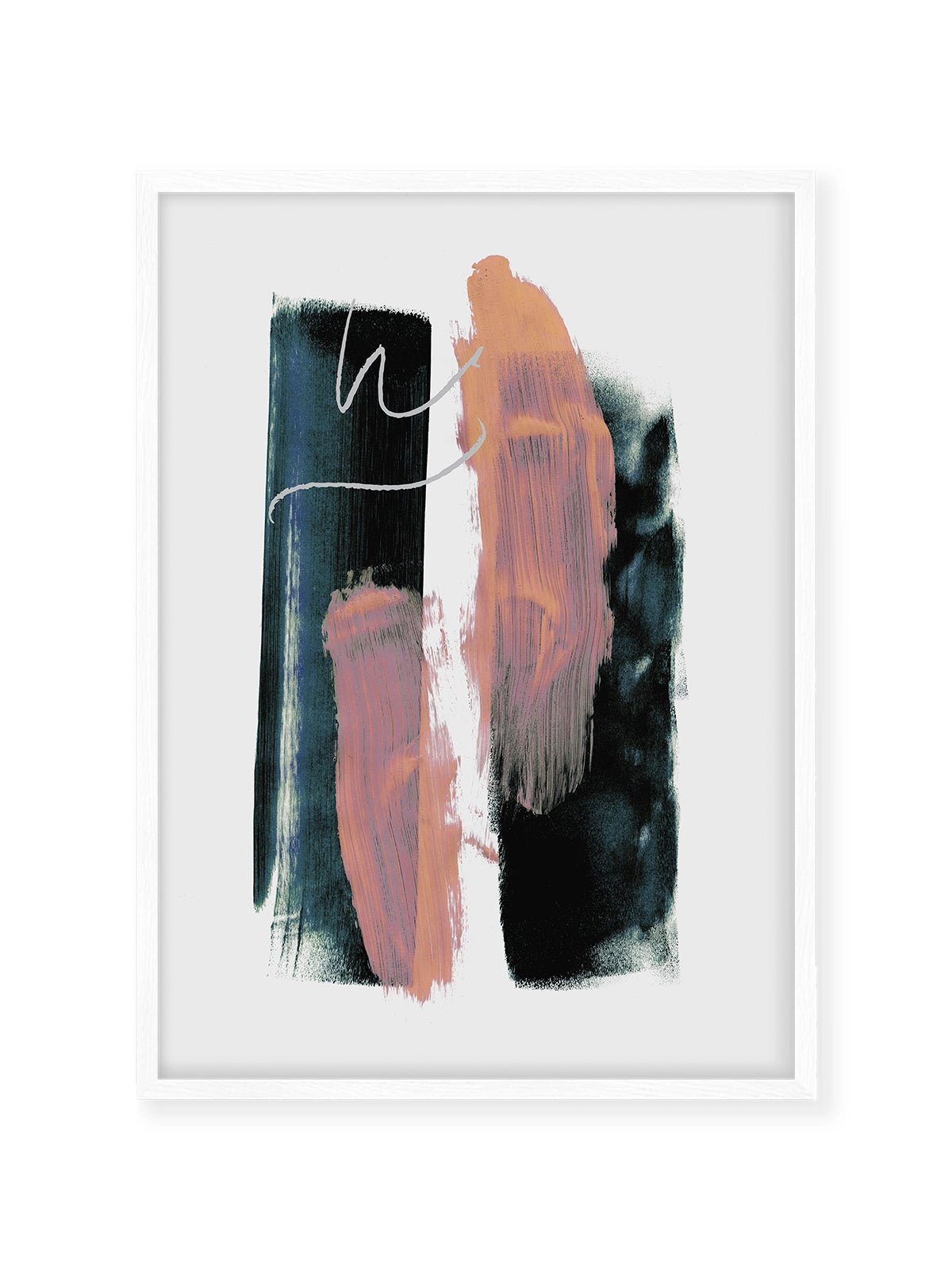 Abstract Brush Strokes 3X - Lámina de Mareike Böhmer - Decora tu casa en Nomadart