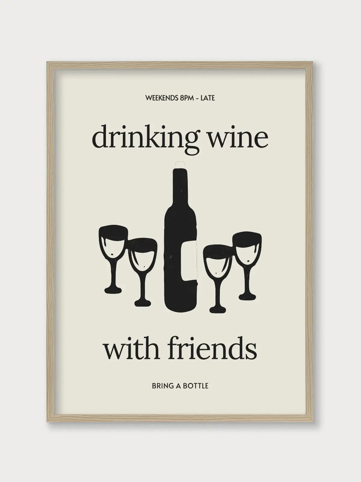 Drinking Wine with Friends