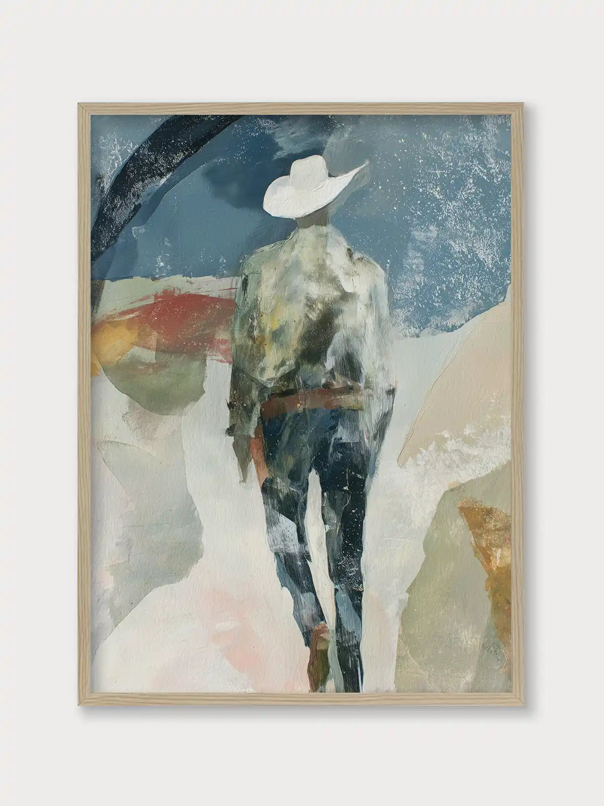 Cowboy Walking Away - Nomadart