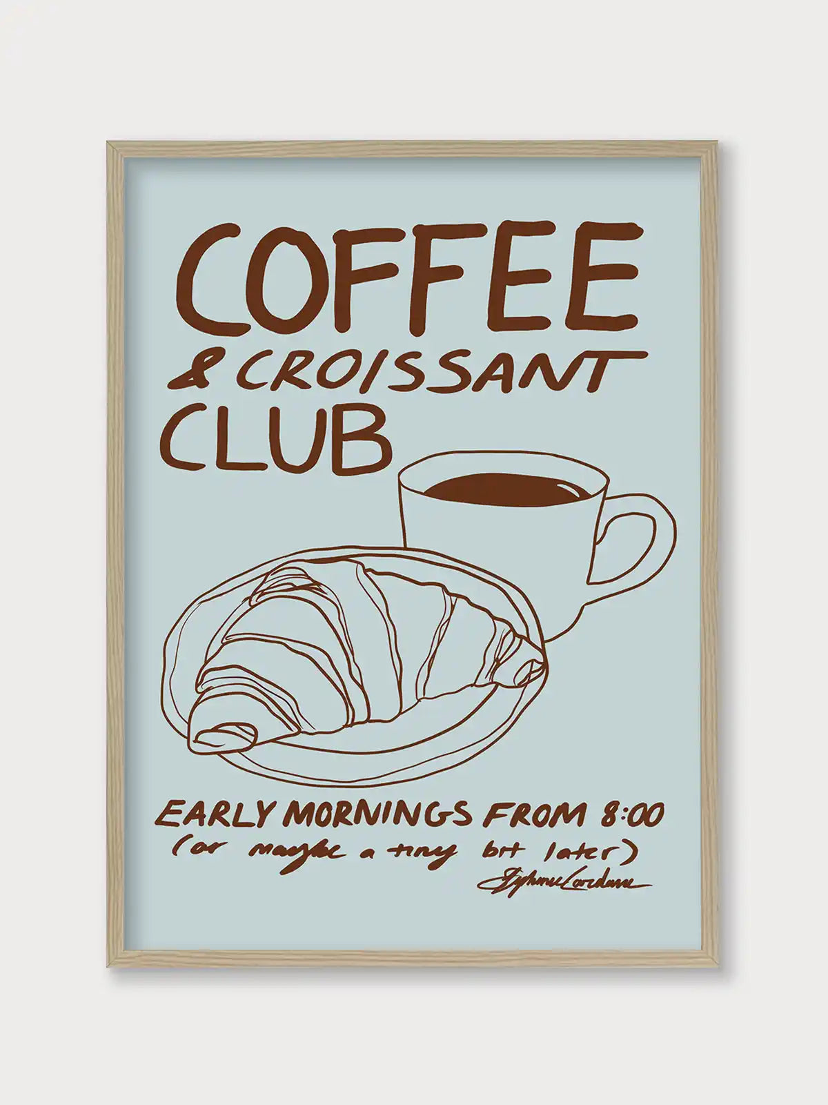 Coffee & Croissant Club - Nomadart