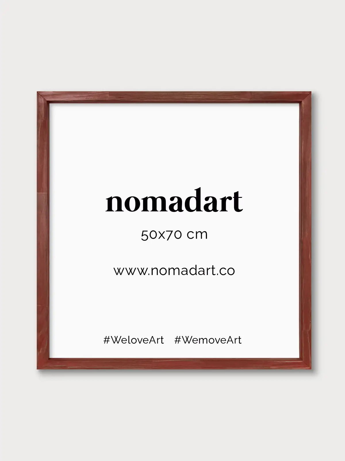 Marco a la tiza Rojo - Nomadart