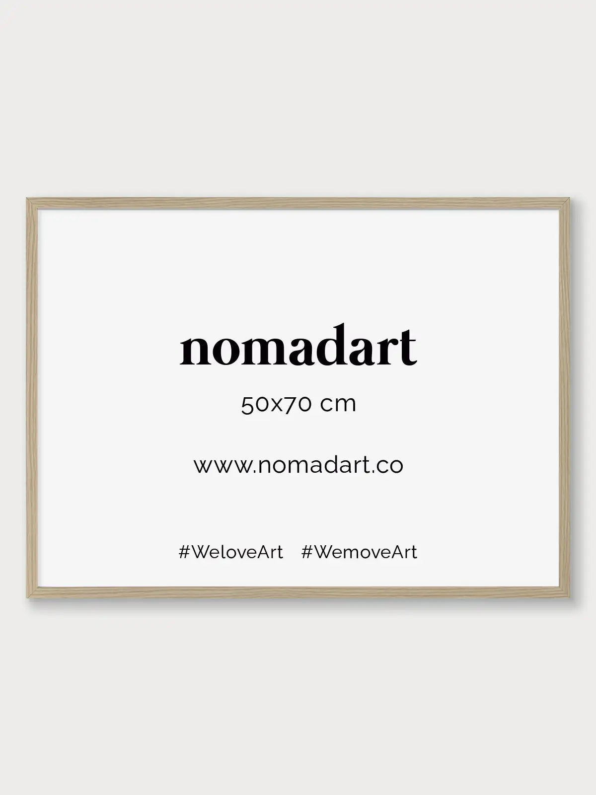 Marco de madera Roble - Nomadart