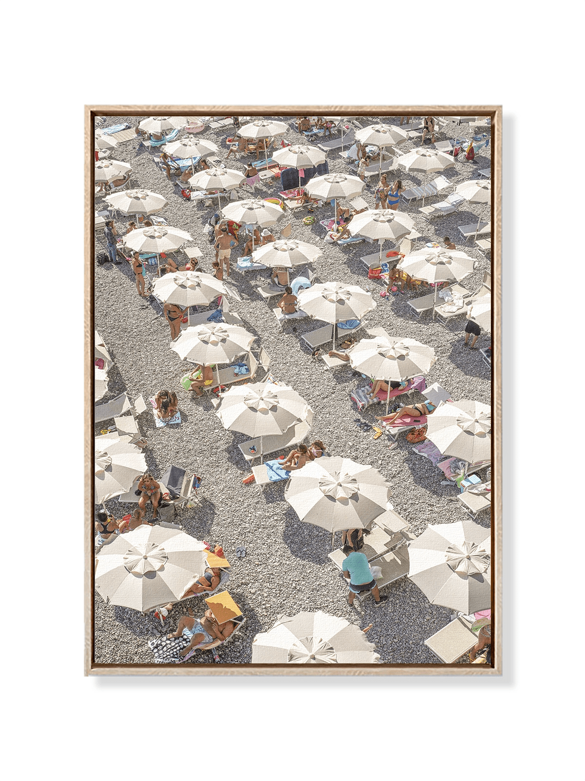 Amalfi Beach Umbrellas - Lámina de Henrike Schenk - Decora tu casa en Nomadart