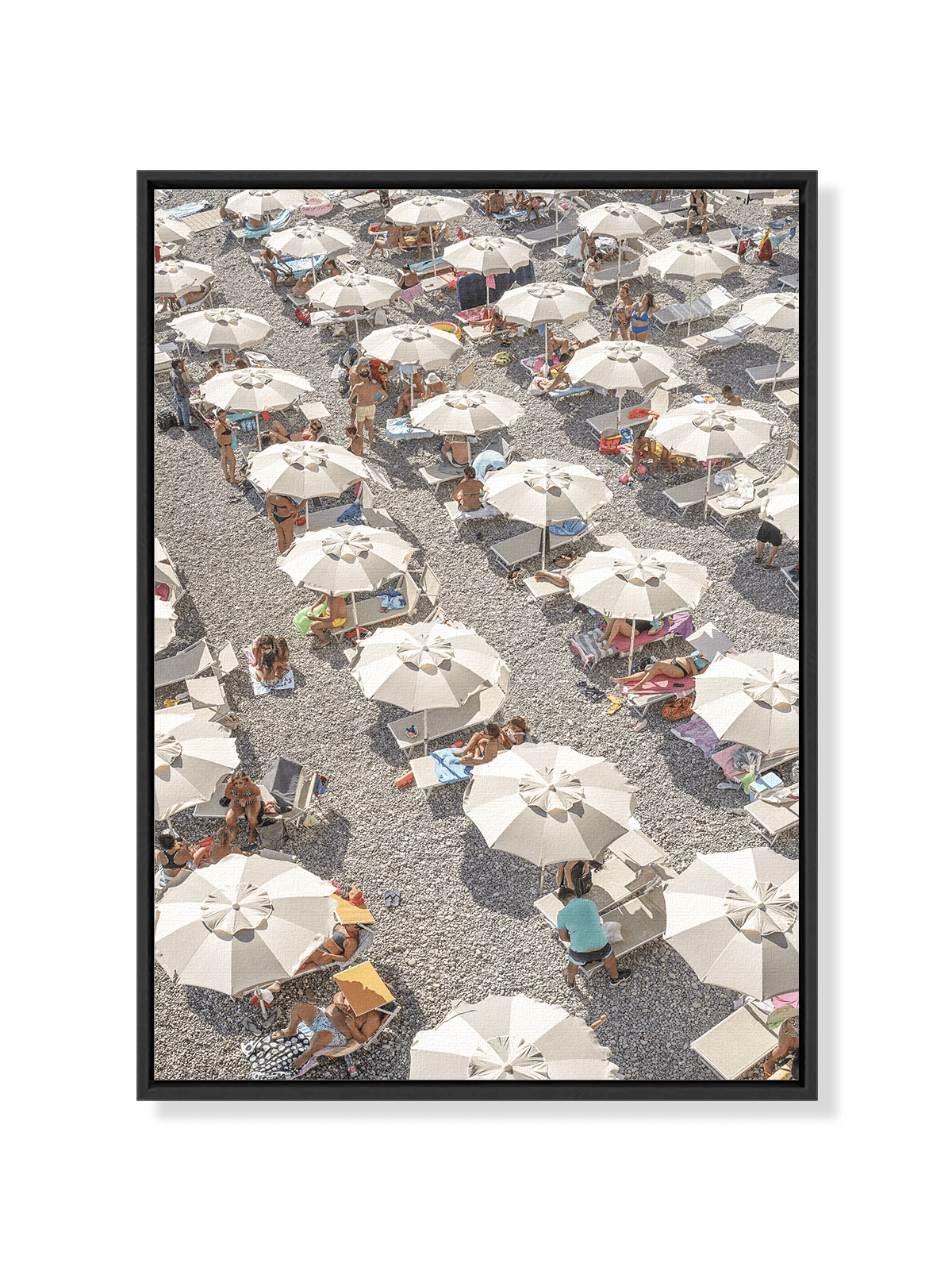 Amalfi Beach Umbrellas - Lámina de Henrike Schenk - Decora tu casa en Nomadart