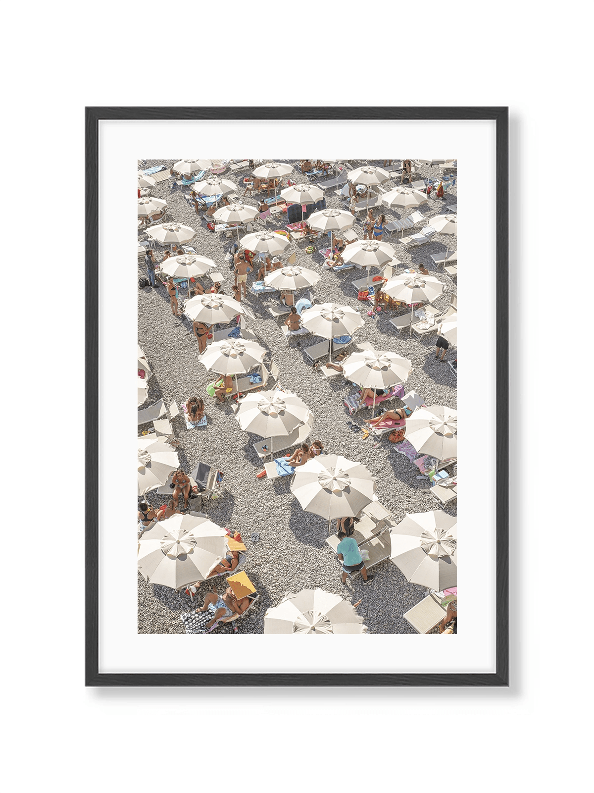 Amalfi Beach Umbrellas - Lámina de Henrike Schenk - Decora tu casa en Nomadart