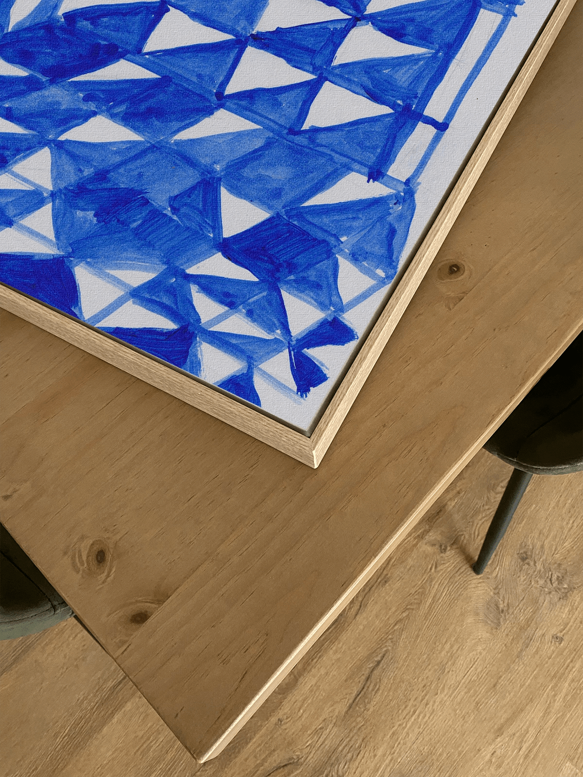 Blue Patio - Una Lámina de Miki Lowe - Decora tu casa en Nomadart