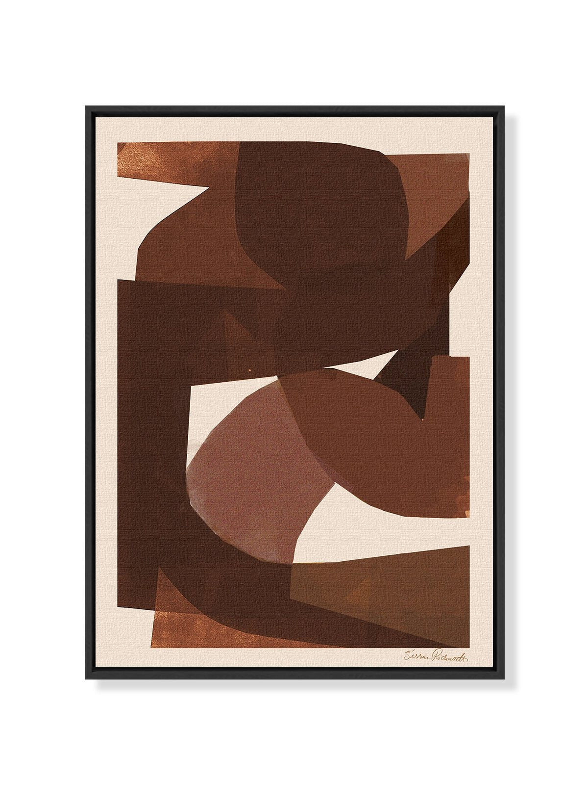 Brown Shapes - Una Lámina de Sissan Richardt - Decora tu casa en Nomadart