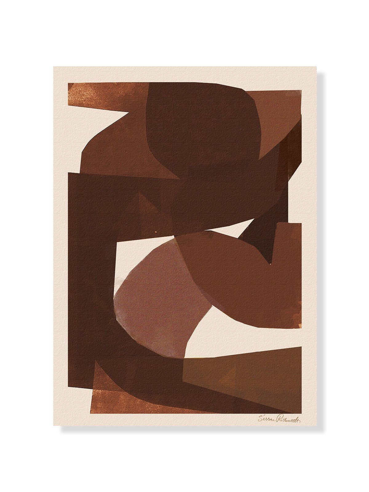 Brown Shapes - Una Lámina de Sissan Richardt - Decora tu casa en Nomadart