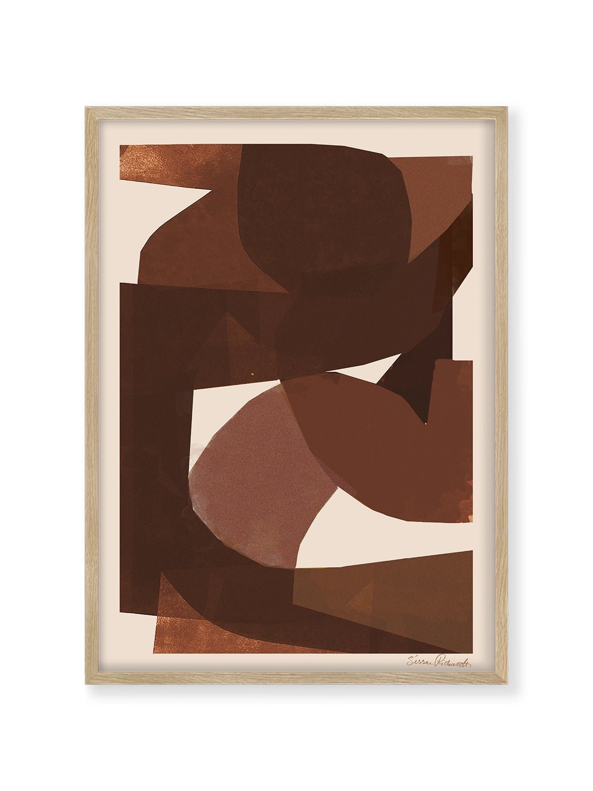 Brown Shapes - Una Lámina de Sissan Richardt - Decora tu casa en Nomadart