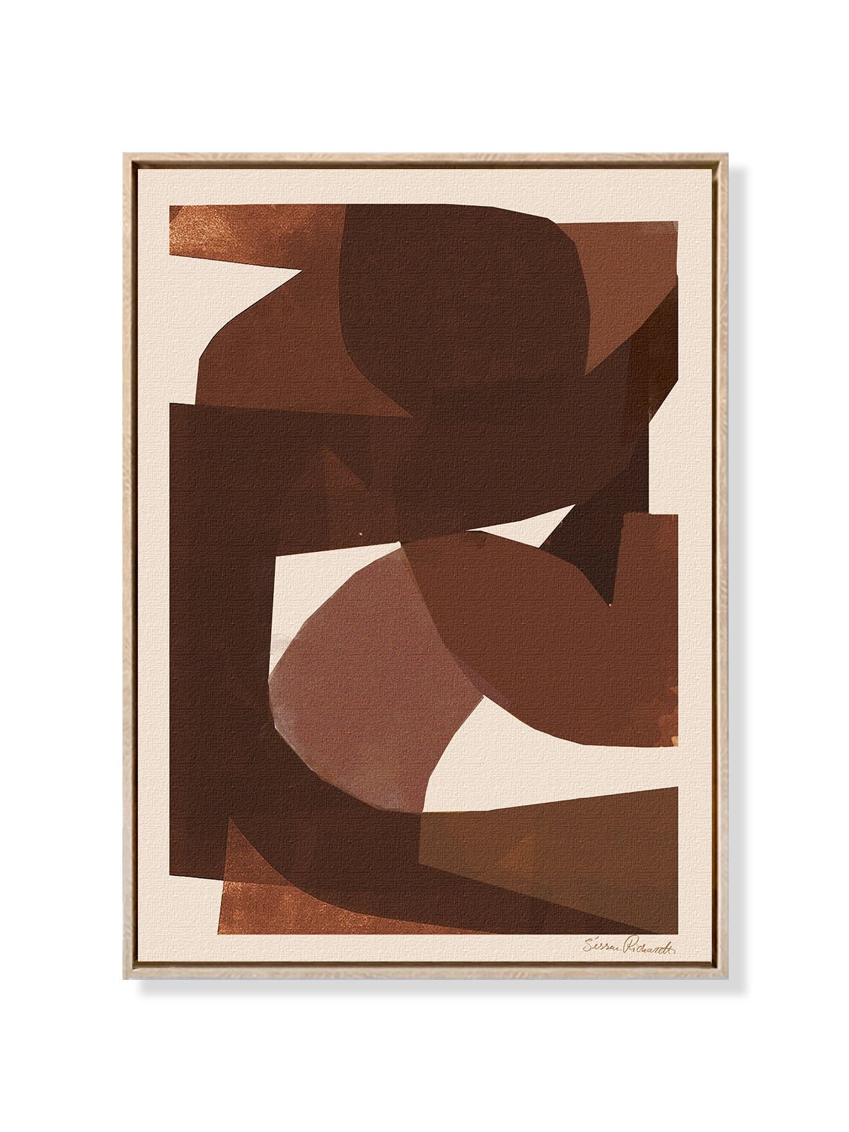 Brown Shapes - Una Lámina de Sissan Richardt - Decora tu casa en Nomadart