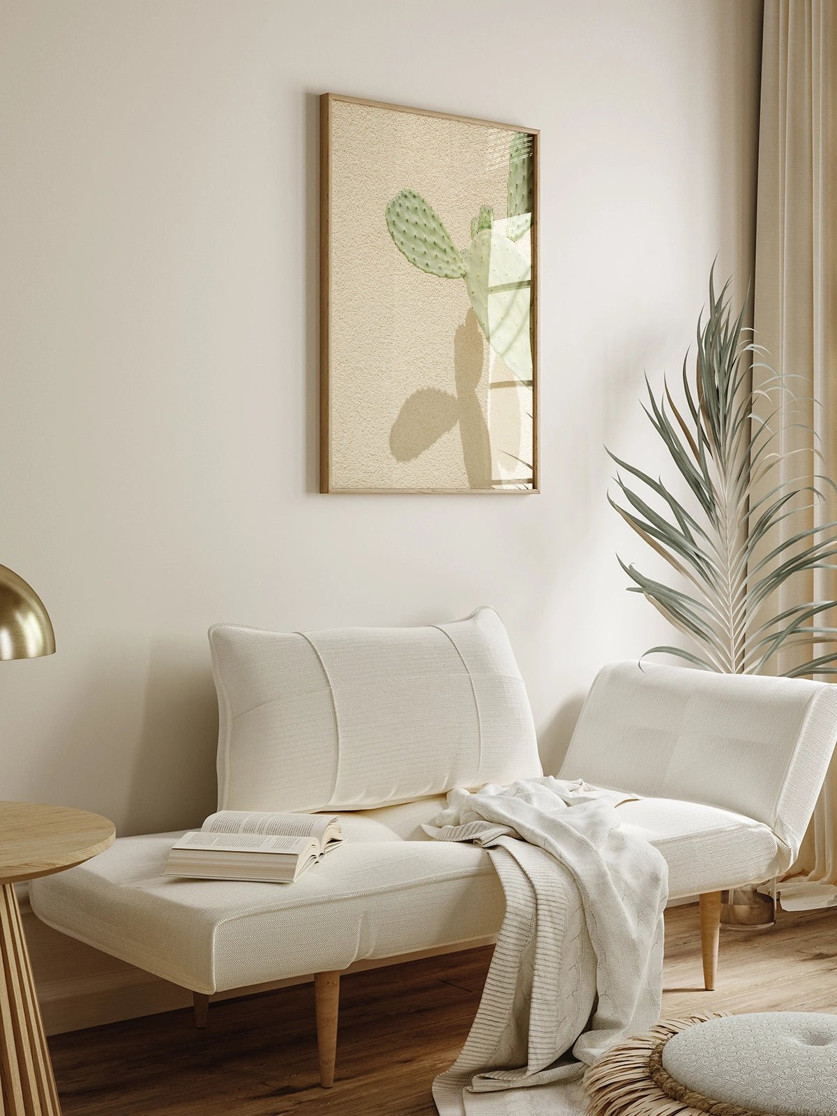 Cacti Shadowplay - Lámina de Henrike Schenk - Decora tu casa en Nomadart