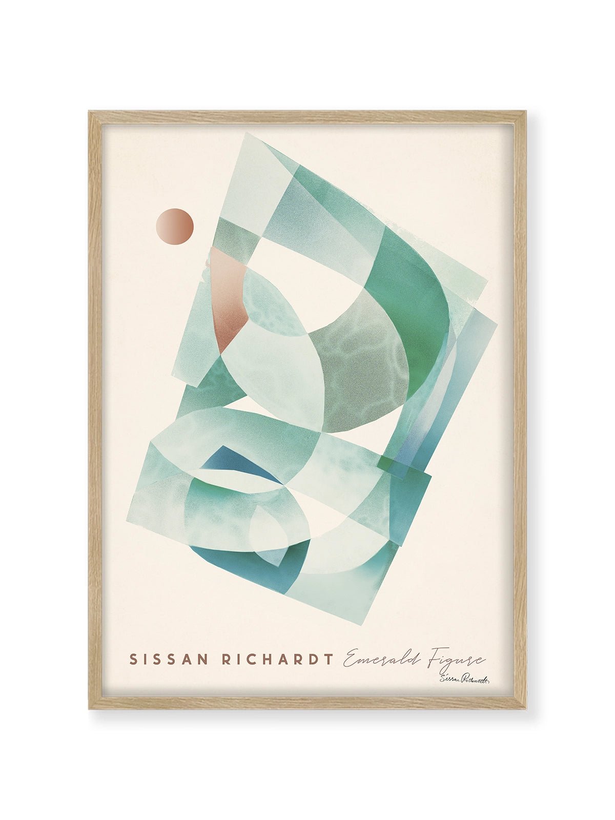 Emerald Figure - Una Lámina de Sissan Richardt - Decora tu casa en Nomadart